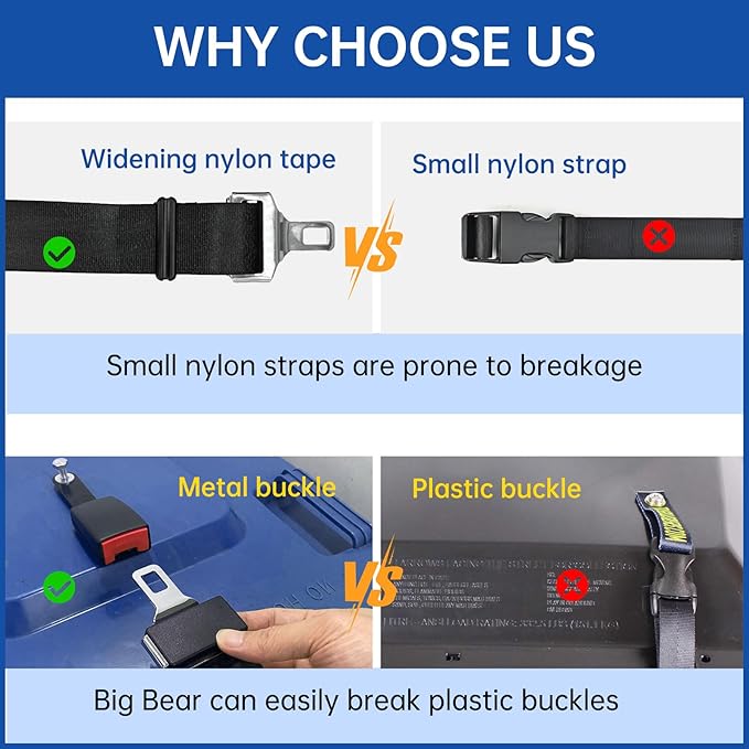 Trash Can Locks for Animals, (2PCS) Raccoon Bear Proof Trash Can Lock, Long Lasting Strap Lid Garbage Can Lock for Out Door Garbage Can