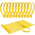 Roowest 1000 Pcs Plastic Truck Trailer Door Seals, Tamper Evident Security Tags, Numbered Safety Disposable Locks for Container Logistics Transport Package Shipping(Yellow)