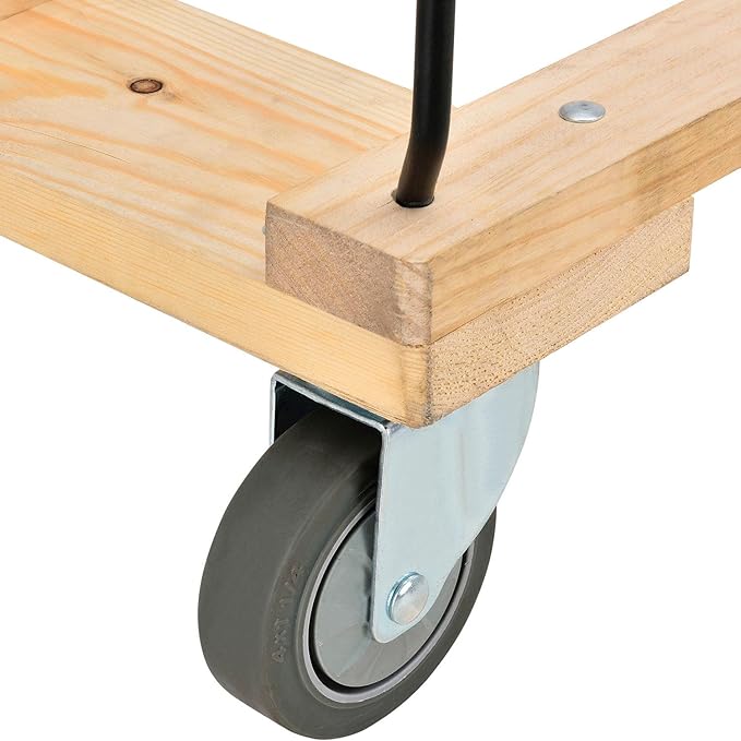 Global Industrial 12 Bushel, Blue Vinyl Basket Bulk Truck, Unassembled, 36" L x 26" W x 33-1/2"H, Rolling Laundry Cart, Commercial Material Handling Cart with 4" Casters