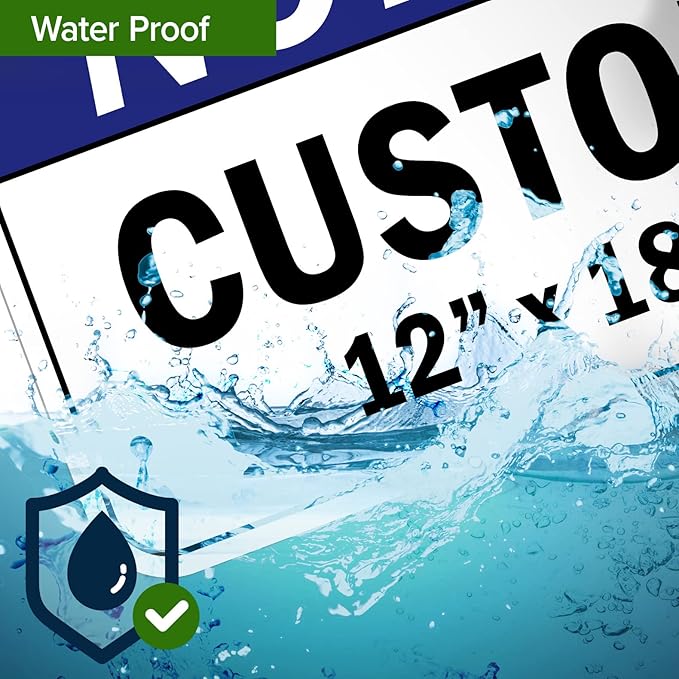 Custom Notice Sign, Ansi Sign, Osha Compliant, 12x18 Inches, Rust Free .063 Aluminum, Fade Resistant, Made in USA by My Sign Center