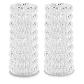 18 Pcs Women Ponytail Braid Hair Elastic No Crease Spiral Hair Ties, Girls Multi-color Waterproof Coil Hair Accessories (Small Hair Ties)