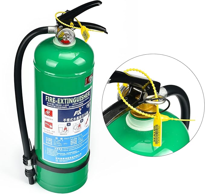 500 Yellow Plastic Barcode Seals, Numberd Plastic Tamper Seals Security Tags, Pull-Tite Safety Zip Ties, Tamper Proof Tags Plasic Locks for Fire Extinguishers
