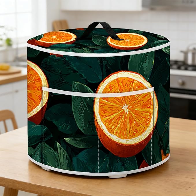 Rice Cooker Cover, Dust Cover for Kitchen Appliances with Handle and Storage Pocket, Easy to Clean Kitchen Decor Gift, Fits 3-6-8 Quart Instant Pot, Slow Cooker and Air Fryer