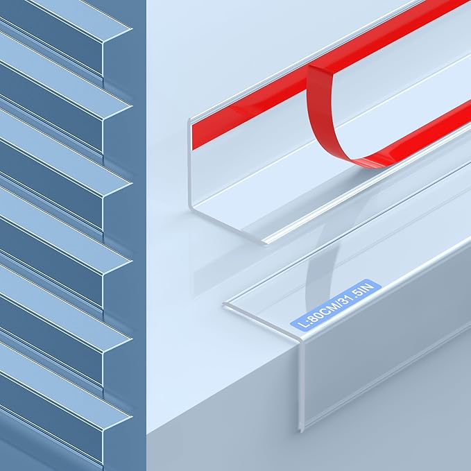 6PCS Clear Self-Adhesive Wall Corner Protectors，Corner Guards & Edge Protector for Wall Door Frame Cabinet Baseboard & Door, Table, Stair (31.5" X 1.18")