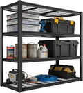 Garage Shelving Unit,Black Storage Shelf,5 Tier Storage Racks Shelving, Shelves Units Free Standing, Heavy Duty Metal Adjustable Shelves (1, 19.6" D x 39.37" W x 59.84" H(Wire Mesh))