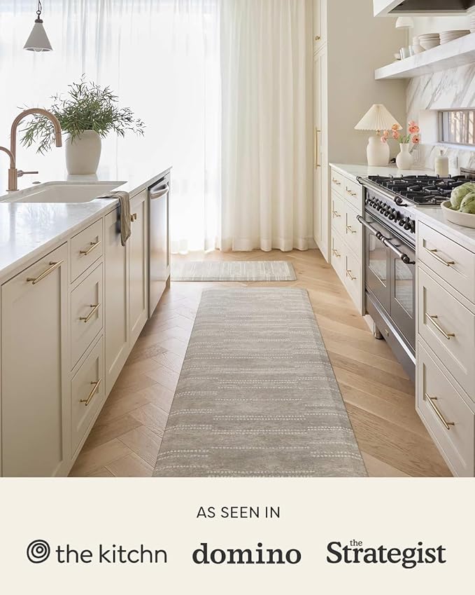 House of Noa Nama Standing Mat – Anti-Fatigue Cushioned Kitchen Mats for Floor | Ergonomic Bounce-Back Foam Kitchen Mats | Anti-Fatigue Mats for Kitchen & Standing | Ula Driftwood | 22"x36"