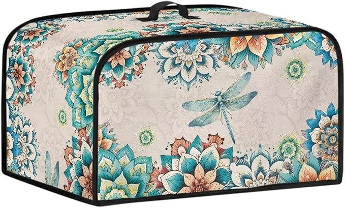 Mandala Crock Pot Cover Compatible with 6, 7 or 8 Quart Slow Cooker Dragonfly Slow Cooker Cover with Handle and Pocket Covers Appliances Decorations Kitchen Utensils
