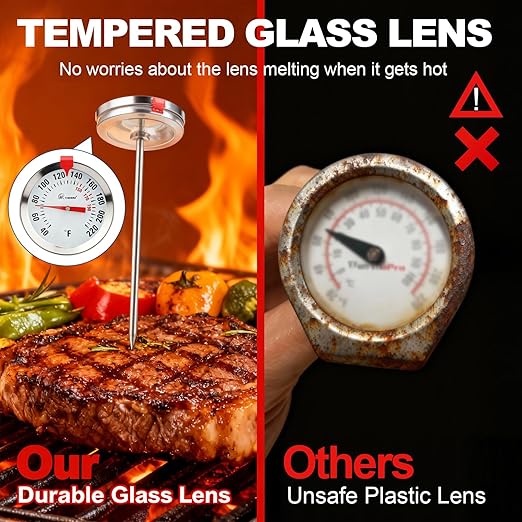 Instant Read Meat Thermometer 2'' Cooking Thermometer Kitchen Thermometer for Cooking for Liquid, Steak, Turkey Temp Checking
