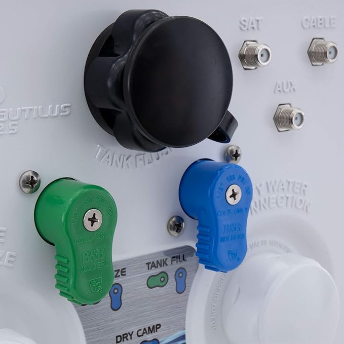 RecPro RV Water Management Panel | Nautilus P2.5 | 7-Function City-Water Fill (No, Don't Include Install Kit) | Made in USA