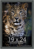 wallsthatspeak 19x24 Slate Gray Picture Frame for Puzzles Posters Photos or Artwork