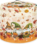 Insulated Pressure Cooker Cover Rice Cooker, Air Fryer and Crock Pot, 8 Qt Dust Cover with Pocket Thanksgiving Day Decor Gnome Maple Leaf