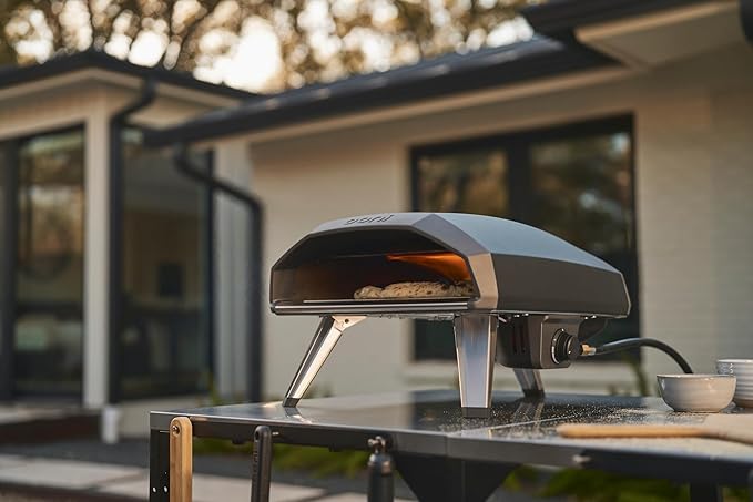 Ooni Koda 2 Gas Pizza Oven – 14" Outdoor Pizza Oven Cooks Pizza in 60 Seconds, Includes 28 mBar Regulator and Gas Hose, Propane Grill Reaches 950°F - Black