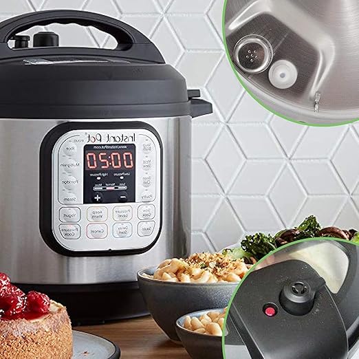 13 PCS Instant Pot Accessories for Duo 5, 6 Qt and Duo Plus 6 Quart, Instant Pot Replacement Parts Include 2 Sealing Rings 1 Steam Release Valve 1 Anti-Block Shield 2 Float Valves and 6 Gaskets
