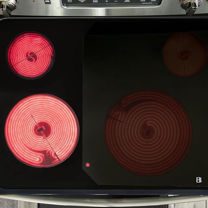 Electric Stove Cover Protector - Can be Used While Cooking - Glass Panel Overlay - Can Withstand over 1400 °F - Kitchen Essential for Cooktop Protection - Kris (27 x 20)