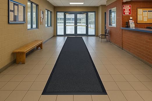 Guardian UG041004 Elite Guard Berber Indoor/Outdoor Floor Mat, 48" x 120", Charcoal