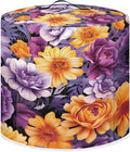 Flower Print Pressure Cooker Cover for 8 Quart Instant Pot and Air Fryer Accessories, Stain Resistant Washable Round Protective Cover Electric Appliance Cover with Front Pocket
