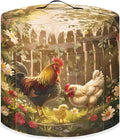Chicken Air Fryer Cover for 3 Quart Electric Pressure Cooker with Pocket, Dust-proof Appliance Covers for Kitchen Counter Small Appliance Accessories with Pockets