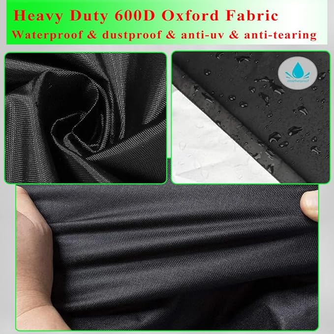 Griddle Cover for Blackstone 36" Culinary Griddle with Hood, 600D Heavy Duty Waterproof Flat Top Grill Cover for Blackstone 28" Griddle with Rangetop Airfryer