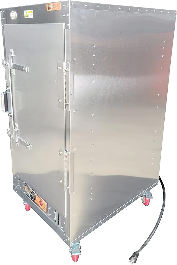 HeatMax 4 Foot Large Fully Insulated Commercial Electric Food Warmer Holding Cabinet for Full Size Pans, Churches, Schools, Catering, Fully Assembled, Made in USA with Service and Support, 120V Plug