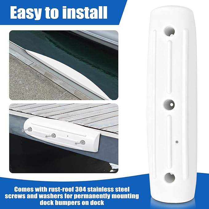 Dock Fender Bumpers, Boat Dock Bumpers Straight-Edge Marine Fenders Side Guard