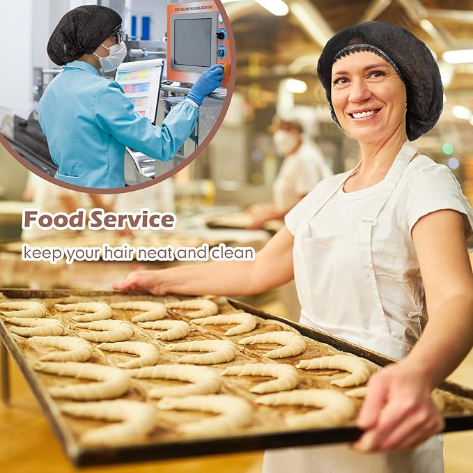 Yahenda 2000 Pcs Disposable Hair Nets Bulk 21 Inch Non Woven Bouffant Caps for Food Service Cooking Medical Salon Spa Beauty