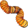14"×16.4FT PVC Flexible Duct Hose, Flame Retardant HVAC Ducting with Adjustable Rope, D Hook & Steel Support for Ventilation, Exhaust, Drying, and Cooling Applications