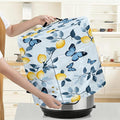 Kitchen Appliance Accessories Dust Cover for 3-6-8 Quart Instant Pot, Pressure Cooker, Air Fryer & Crock Pot,Decorative Appliance Cloth Cover with Top Handle & Storage Pockets (Blue, 6 Quart)