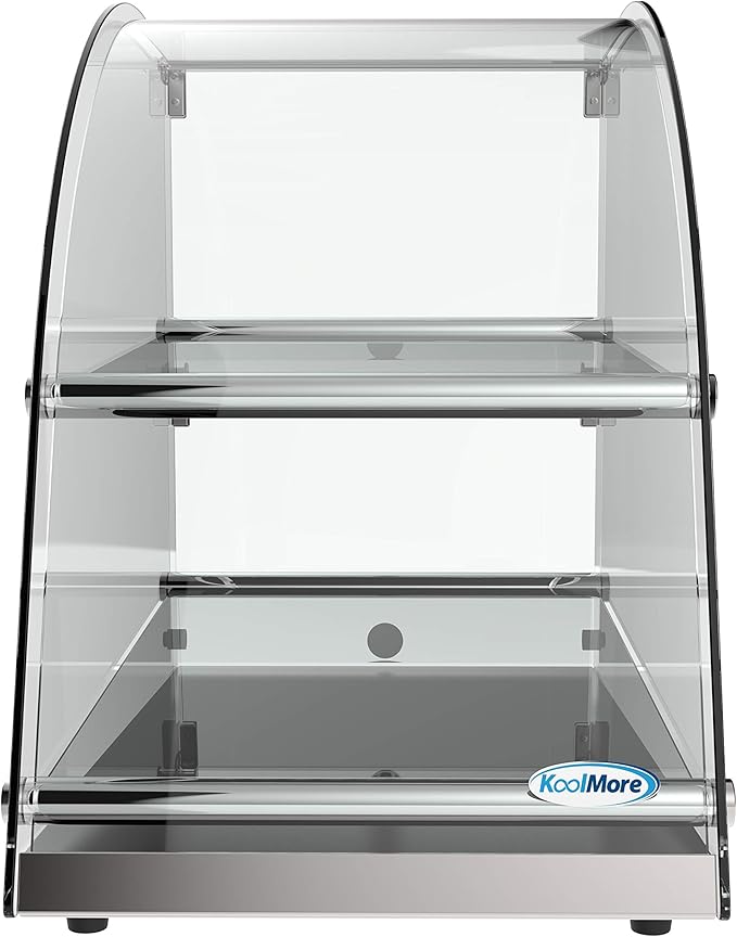 KoolMore DC-2CN Bakery Display Case, 2.4 Cu. Ft - 2 Shelves