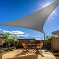 Amagenix Sun Shade Sail 12'X12'X12' Curved Edge Outdoor Shade Canopy Dark Grey Breathable 95% UV Block Shade Cloth for Patio Garden Backyard (We Make Custom Size)
