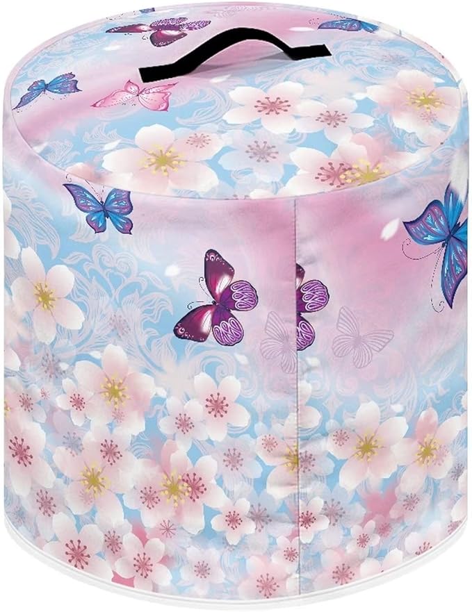 Cherry Blossom and Butterfly Print Appliance Cover Dust Cover for 8 Quart,Electric Pressure Cooker Rice cooker,Air Fryer and Crock Pot, Machine Washable