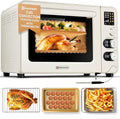 Hauswirt Air Fryer Toaster Oven, 42 Qt Extra Large Countertop Convection Oven, Dual NTC Precise Control for Even Browning, Split Screen Color Display with 8 Presets & Smart Timer
