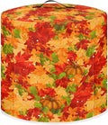 Insulated Pressure Cooker Appliance Dust Cover with Top Handle and Storage Pockets Kitchen Appliance Protector 3 Quart Rice Cooker, Thanksgiving Day Maple Leaf
