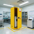 159 Gal Flammable Storage Cabinet - Double Wall Alloy Steel, 3-Point Locking, NFPA 30/OSHA Compliant - Yellow Metal Floor Mounted Hazardous Material Cabinet for Lab Chemical & Gasoline Can Storage