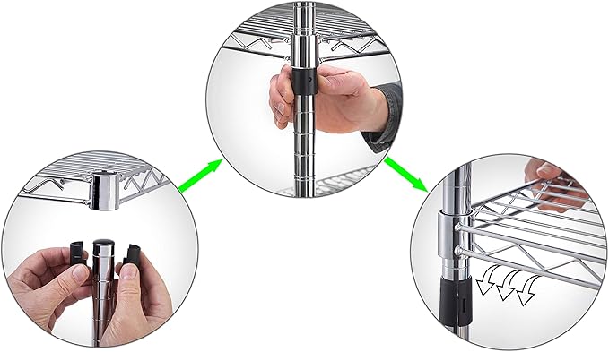 14" Deep x 48" Wide x 96" Height Wire Shelving Kit | 10-Tier | NSF Commercial Storage Rack Unit