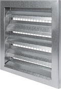 Repa Market 10" x 10" Inch Heavy Duty Exhaust Vent with Wire Mesh Screen - Air Intake Wall Louvered Vent Grille - Steel Outdoor HVAC Vent Register - HVAC Crawl Space Durable Air Gable Vent
