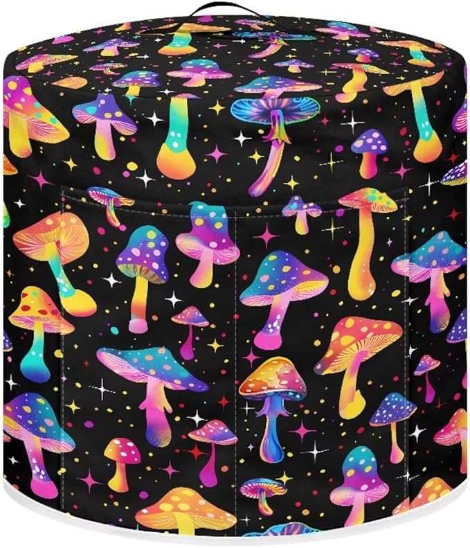 Colorful Mushrooms Dust Cover Instant Pot Heavy Duty Waterproof Dust Pressure Cooker Cover Case for Instant Pot Pressure Cooker Instant Pot Appliance Covers Pressure Cooker Size L