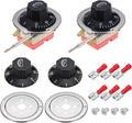 MECCANIXITY 2pcs Oven Temperature Control Switch 250V, 16A 50-300°C Capillary Thermostat NC Temperature Control Switch for Ovens Fryers Refrigerator Heaters