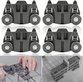 Dishwasher Wheels Lower Rack with Steel Screws Compatible for Whirlpool/Kenmore/Maytag/Kitchenaid/JennAir Replace W10195417,W10195417V,W10195417VP,PS11750057,AP6016764,EAP11750057,1872128(4PCS)