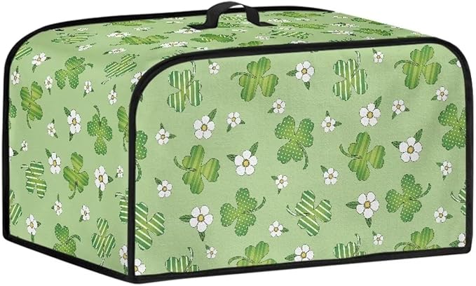 Green Clover Crock Pot 6-8 Quart Slow Cooker Cover Dust Cover Slow Cooker Bag Dust Covers for Kitchen Appliances Dust Resistant Decor Kitchen Utensils for Saint Patrick's Day