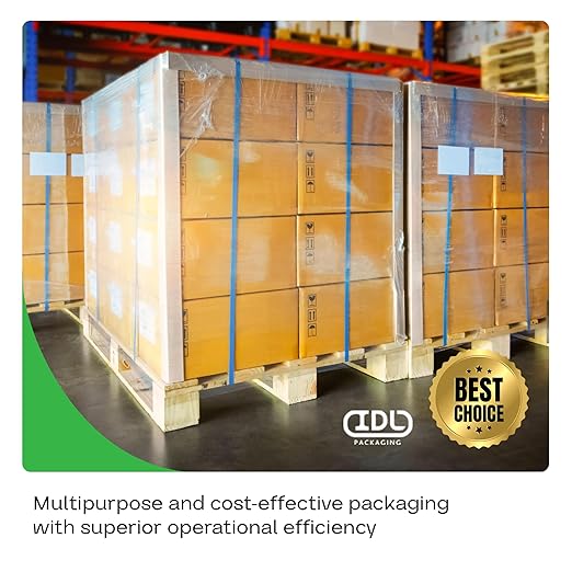 IDL Packaging Cardboard Edge Protector 2" x 2" x 12", Pack of 50 – White Kraft Cardboard Corner Protectors for Shipping – V-Board Reinforced Pallet Edge Protector – Eliminates Shifting of Packaging