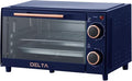 9L Toaster Oven, Small Countertop Electric Oven 750W, 60-Min Timer Auto Shut-Off, Tempered Glass Door, 2-Knob Manual Control, Compact Toaster Ovens Countertop with Baking Tray & Rack