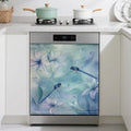 Watercolour Dragonfly Magnetic Dishwasher Cover,Dishwasher Covers for The Front Magnetic Dishwasher Panel Decal Cover for Kitchen 23x26inch