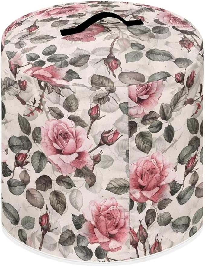 Pink Rose Dust Cover Instant Pot Heavy Duty Waterproof Dust Pressure Cooker Cover Case for Instant Pot Pressure Cooker Instant Pot Appliance Covers Pressure Cooker Size L