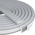 118” Wedge-Shape Foam Window Weather Stripping Door Seal Strip,Soundproofing Frame Insulation Tape for Exterior Front Door,Noise Cancelling Window Inserts,Door Gap Filler Light Blocker,Gray