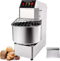 INTSUPERMAI Commercial Dough Mixer Machine Electric Food Mixer with Double Action Double Speed Spiral Mixing for Schools Bakeries Restaurants Pizzerias 110V (Standard Type, 40L)