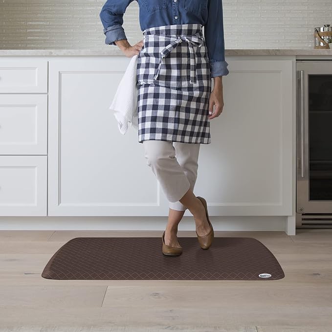 GelPro Elite Premier Gel & Foam Anti-Fatigue Kitchen Floor Comfort Mat, 20" x 36", Basketweave Truffle