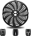 GWY Air Fryer Grill Pan for Gourmia GAF536 GAF556 GAF566 5QT Air Fryer, 8.8''×8.4'' Nonstick Air Fryer Replacement Tray Parts Rack Basket Accessories Grill Plate Crisper Plate with Rubber Bumpers