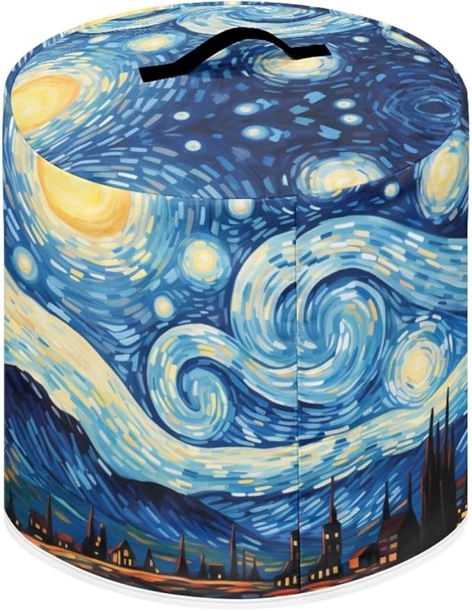Starry Night Pressure Cooker Covers for Women Insulated Rice Cooker Covers with Easy to Clean Lining Stain Resistant Dust Cover with Pockets for Instant Pot 6 Quart Appliance Cover