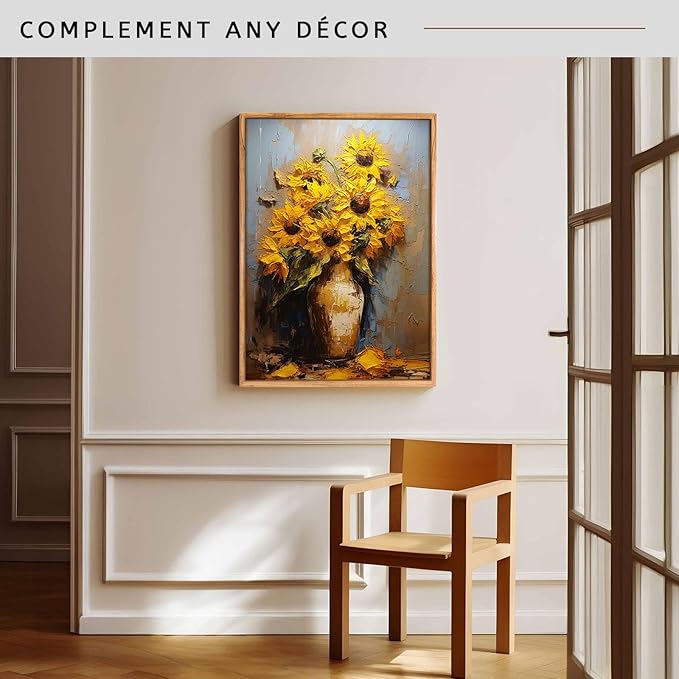 Canvas Floater Frame for 20x20 Canvas Prints Fits 1.25 Inch Deep Canvas Walnut Floating Frame for Modern Wall Art and Gallery Display