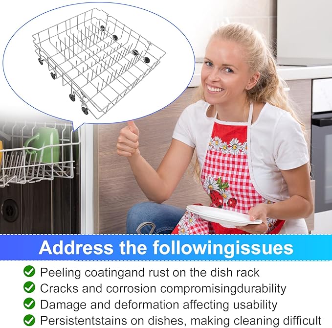 PakaLife 5304535379 Dishwasher Rack Replacement,Dishrack for Kenmore Crosley Frigidaire (5304535379)